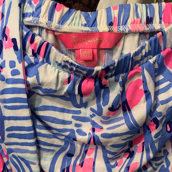 Lilly Pulitzer Ritz Romper Blue Haven Pop Up Red Right Return Size XXS - Picture 7 of 13